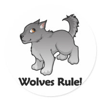 Wolves Rule! stickers