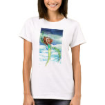 Woman against a Raging Sky t-shirts
