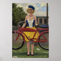 Woman and Bicycle (after De Kooning)