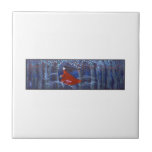 Woman and Forest Animal Spirits Ceramic Tile