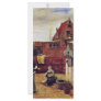 Woman And Girl In A Courtyard By Hooch Pieter De ( Customized Rack Card