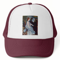 Woman At The Piano By Pierre-Auguste Renoir Hat