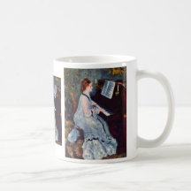 Woman At The Piano By Pierre-Auguste Renoir Mug