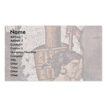 Woman Carrying A Pitcher Of Fragment Business Card Template