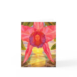 Woman Clothed in Sunset - Note Card
