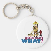 Woman Firefighter Key Chains