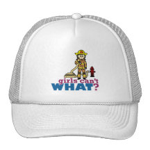 Woman Firefighter Trucker Hat