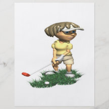 Woman Golfer Flyers
