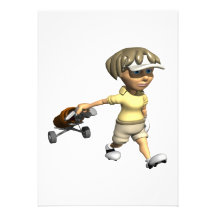 Woman Golfer Personalised Invites
