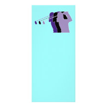 Woman Golfer Personalized Rack Card