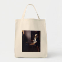 Woman Holding a Balance Canvas Bag