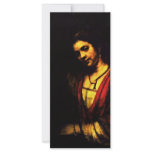 Woman In A Doorway. [1] By Rembrandt Van Rijn Rack Card Design