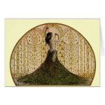 Woman in a Peacock Skirt cards