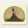 Woman in a Peacock Skirt Mouse Pads
