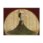 Woman in a Peacock Skirt postcards