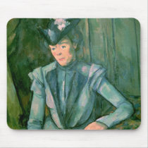 Woman in Blue  1900-02 Mousepad