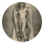 Woman in Costume Stickers