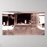Woman in Eastman Kodak Co. Car posters