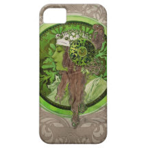 Woman in Green (Headdress) iPhone 5 Case