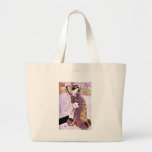 Woman in Purple Canvas Bag