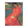 Woman in red dress - Paul Gauguin Post Cards