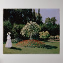 Woman in the Garden. Sainte-Adress posters