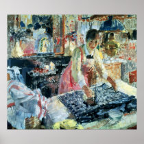 Woman Ironing, 1912 Poster