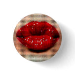 Woman Kiss Button