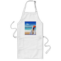 woman laying on the beach aprons