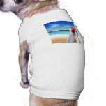 woman laying on the beach pet clothing