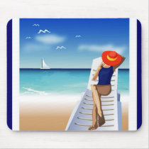 woman laying on the beach