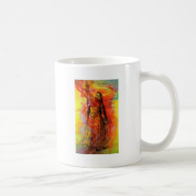 WOMAN OF INDIA WITH SACRED BEADS MUGS