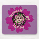 Woman Of Power Flower mousepads