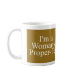 woman of proper tea mugs