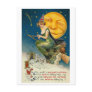 Woman on Broomstick All Halloween Postcards