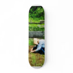 Woman Planting Garden skateboards