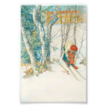 Woman Putting on Skis - Skidloperskan Photo Art