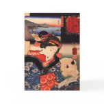 Woman Reading with Cat Greeting Card