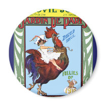 Woman Riding Chicken Fridge Magnet