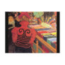 Woman Shopping at a Sale Post Card