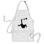 woman soccer bicycle kick apron