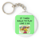 woman table tennis player keychains