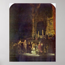 Woman taken in Adultery by Rembrandt van Rijn Print