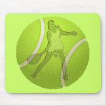 WOMAN TENNIS PLAYER DESIGN mousepads