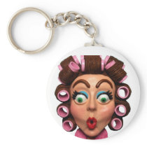 Woman Wearing Curlers