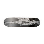 Woman With A Judging Look Black & White skateboards