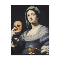 Woman with a Mask 2 Postcards