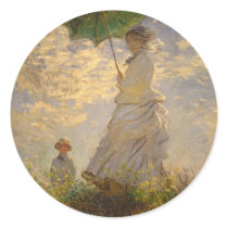 Woman with a Parasol, 1875 Sticker