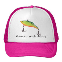 Woman with Allure Sports Fishing Cap Trucker Hat