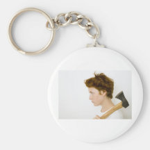 Woman with an attitude key chains